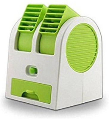 

ShopyBucket Dual Port Latest Mini High Blowing Cooler W6 USB Fan(Green)