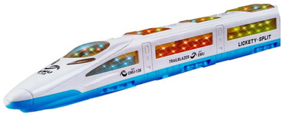 

A2Z Emu Speed Train For Kids With 3D Lights & Music (Multicolor)(White Blue)