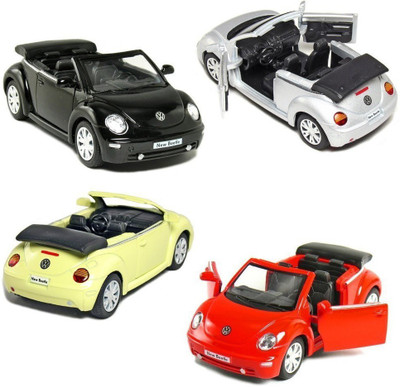 

Kinsmart 5" 1:32 Scale 2003 Volkswagen New Beetle Convertible Die-Cast Model Car from Flying Toyszer(Multicolor)