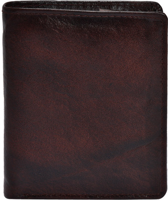 

SFN Men Brown Genuine Leather Wallet(7 Card Slots)