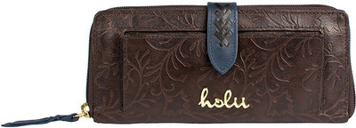

Holii Women Brown Genuine Leather Wallet(4 Card Slots)