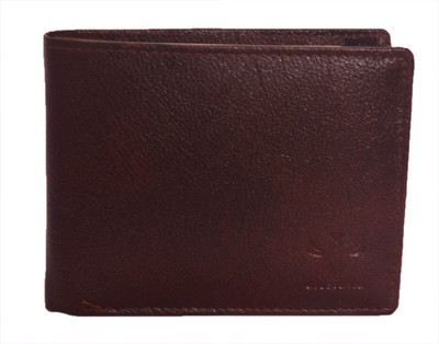 

Krosshorn Men Brown Genuine Leather Wallet(6 Card Slots)