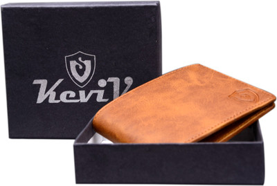 

Keviv Men Tan Genuine Leather Wallet(5 Card Slots)