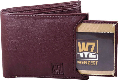 

Wenzest Men Brown Artificial Leather Wallet(5 Card Slots)