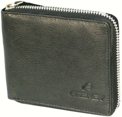 

FRENZY Men Black Genuine Leather Wallet(6 Card Slots)
