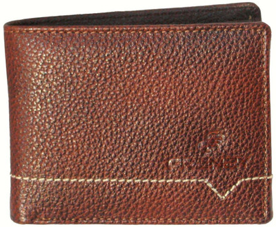 

FRENZY Men Brown Genuine Leather Wallet(6 Card Slots)