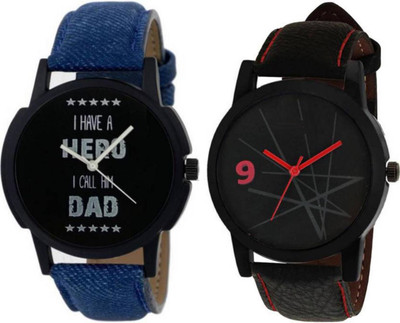 

PMAX HERO DAD AND LEATHER RED WITH BLACK NEW STYLISH FOR Watch - For Men