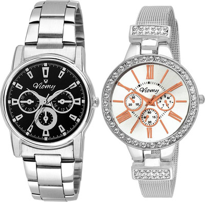

VIOMY 2L6008 - STYLISH WATCH FOR GIRLS WITH DIFFERENT STYLE CHAIN LOOK LIKE BRACELET ( PARTY WEAR , FORMAL AND CASUAL ) COMBO Watch - For Girls