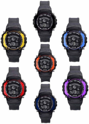 

Talgo New Arrival 2018 Red Robin Season Special RR7LIGHTBKYLRDBUPLSKBUOR New Special Collection Black Digital Round Dial And Black Sport Rubber belt & Atrractive And Comfertable Strap (Combo Of 7) RR7LIGHTBKYLRDBUPLSKBUOR Watch - For Boys