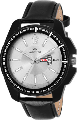 

SWISSTONE ELIT375-SLV-BLK Watch - For Men