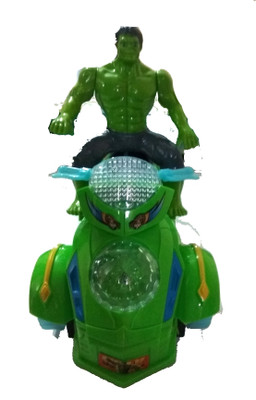 

Debina Store Hulk on Bike with Music & Light(Green)