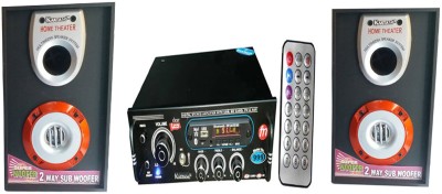 

Kaxtang Full Black Digital Stereo With BT/ USB//SD Card / FM/AUX 5000 W 5000 W AV Power Amplifier + 2 Multimedia Stereo Speaker 5000 W AV Power Amplifier(Black)