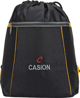 

CASION Drawstring Casual 15 L Backpack(Black, Yellow)