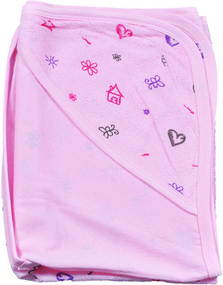 Harsha Terry 350 GSM Bath, Face Towel Set(Pink)