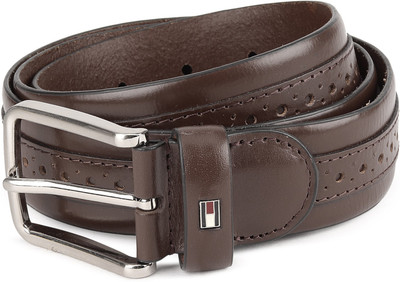

Tommy Hilfiger Men Casual Brown Genuine Leather Belt, Tan
