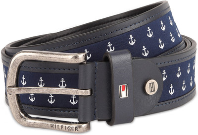 

Tommy Hilfiger Men Casual Blue Genuine Leather Belt, Navy