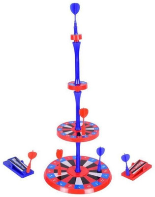 

Emob 4 Level Target Unique Magnetic Ejection Dart Board Game with Launcher and Darts Board Game
