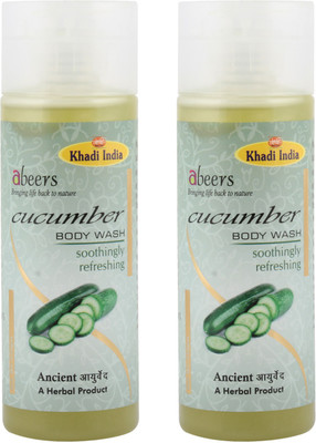 

khadi abeers CUCUMBER BODY WASH - Set Of 2 Pcs(250 ml, Pack of 2)