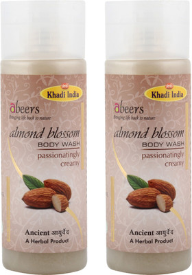 

khadi abeers ALMOND BLOSSOM BODY WASH - Set Of 2 Pcs(250 ml, Pack of 2)