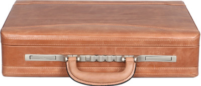 

OBANI Genuine Leather Briefcase Medium Briefcase - For Men & Women(Tan)