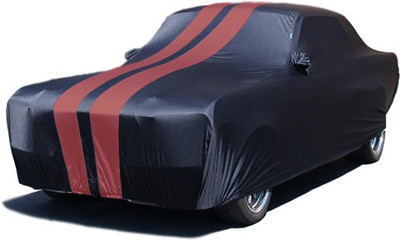 Blossom Trendz Car Cover For Tata Nexon (With Mirror Pockets)(Red, Black)