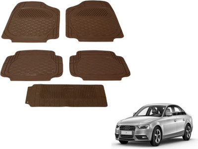 MOCKHE PVC (Polyvinyl Chloride) Standard Mat For  Audi A4(Brown)