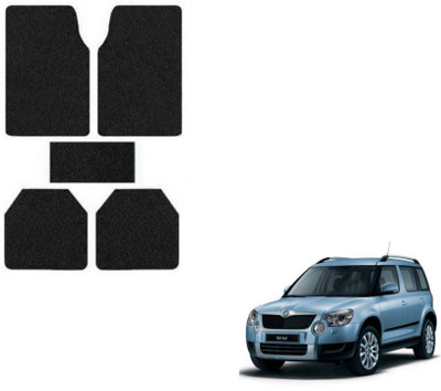 MOCKHE Rubber, Plastic Standard Mat For  Skoda Yeti(Black)