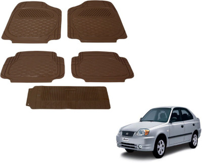 MOCKHE PVC (Polyvinyl Chloride) Standard Mat For  Hyundai Accent(Brown)