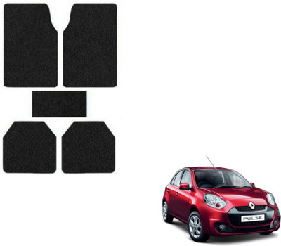 MOCKHE Plastic, Rubber Standard Mat For  Renault Pulse(Black)