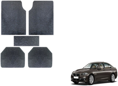 MOCKHE Rubber, Plastic Standard Mat For  BMW 5 Series(Grey)