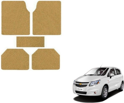 MOCKHE Rubber, Plastic Standard Mat For  Chevrolet Sail UVA(Beige)
