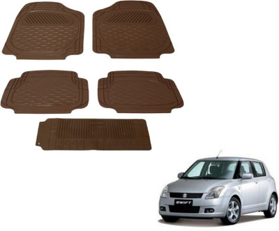 MOCKHE PVC (Polyvinyl Chloride) Standard Mat For  Maruti Suzuki Swift(Brown)