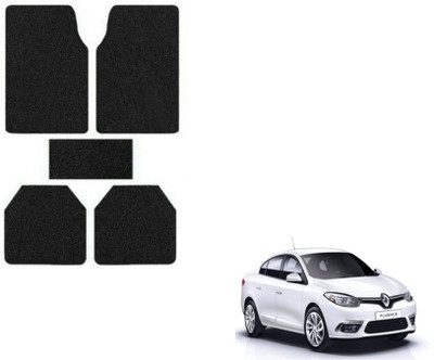 MOCKHE Plastic, Rubber Standard Mat For  Renault Fluence(Black)