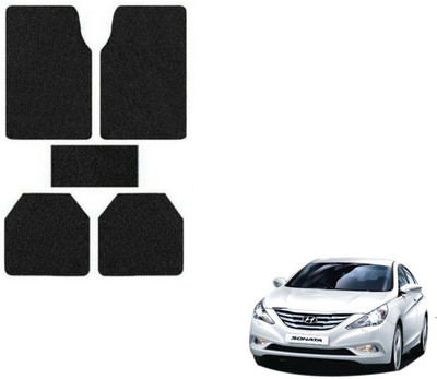 MOCKHE Rubber, Plastic Standard Mat For  Hyundai Sonata(Black)