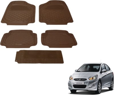 MOCKHE PVC (Polyvinyl Chloride) Standard Mat For  Hyundai Fluidic Verna(Beige)