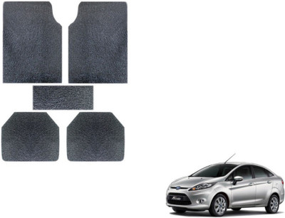 MOCKHE Rubber, Plastic Standard Mat For  Ford New Fiesta(Grey)