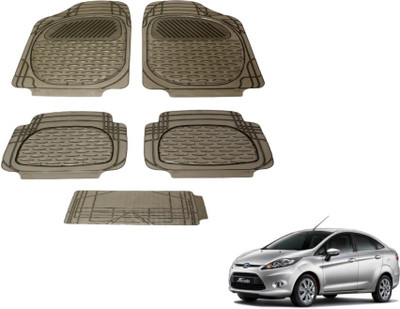MOCKHE PVC (Polyvinyl Chloride) Standard Mat For  Ford New Fiesta(Grey)