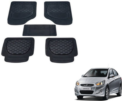 MOCKHE PVC (Polyvinyl Chloride) Standard Mat For  Hyundai Fluidic Verna(Black)