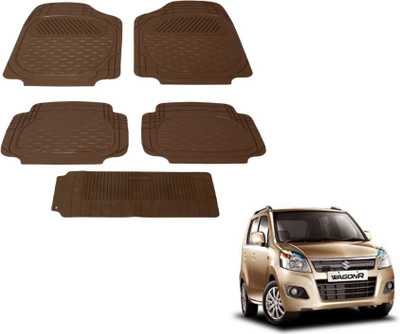 MOCKHE PVC (Polyvinyl Chloride) Standard Mat For  Maruti Suzuki WagonR(Brown)