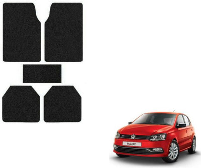 MOCKHE Rubber, Plastic Standard Mat For  Volkswagen Polo GT(Black)