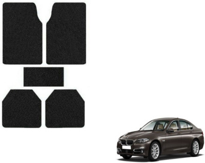 MOCKHE Rubber, Plastic Standard Mat For  BMW 5 Series(Black)