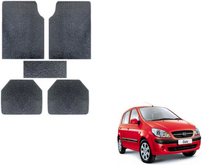 MOCKHE Plastic, Rubber Standard Mat For  Hyundai Getz(Grey)
