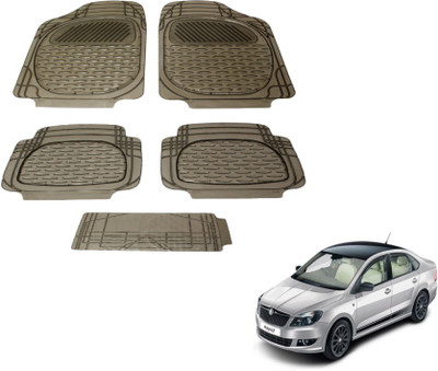 MOCKHE PVC (Polyvinyl Chloride) Standard Mat For  Skoda Rapid(Grey)