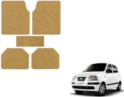 MOCKHE Rubber, Plastic Standard Mat For  Hyundai Santro Xing(Beige)