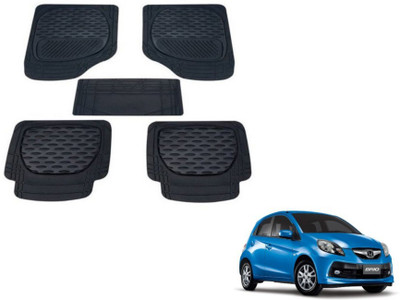 MOCKHE PVC (Polyvinyl Chloride) Standard Mat For  Honda Brio(Black)