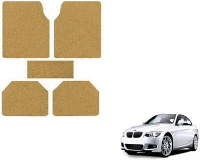 MOCKHE Rubber, Plastic Standard Mat For  BMW 320D(Beige)