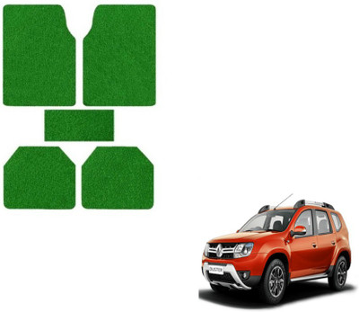 MOCKHE Rubber, Plastic Standard Mat For  Renault Duster(Green)