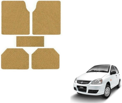 MOCKHE Rubber, Plastic Standard Mat For  Tata Indica(Beige)