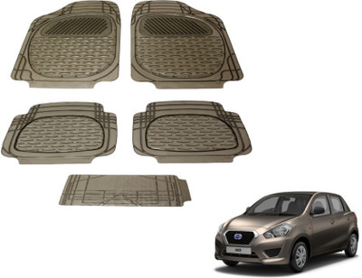 MOCKHE PVC (Polyvinyl Chloride) Standard Mat For  Datsun Go(Grey)