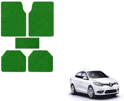 MOCKHE Rubber, Plastic Standard Mat For  Renault Fluence(Green)
